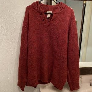 Mens LL bean lambs wool sweatshirt